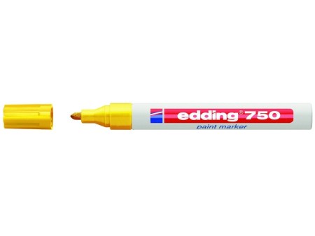 Marker permanentny żółty Edding 1 szt. E-750
