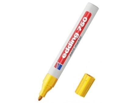 Marker permanentny żółty Edding 1 szt. E-750