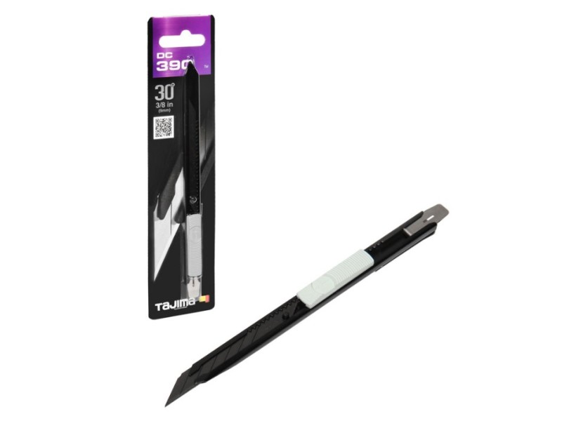 Nóż z łamanym ostrzem 9 mm czarno-biały TAJIMA DC390B/K1 Nóż z łamanym ostrzem 9 mm czarno-biały TAJIMA DC390B/K1