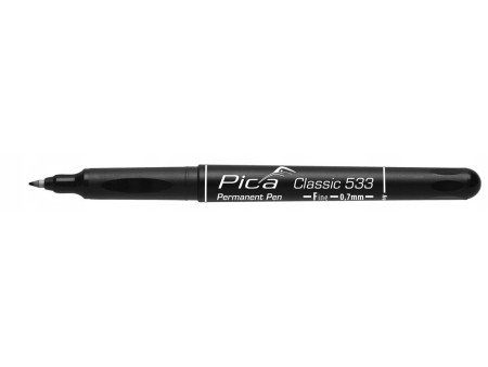 MARKER PISAK PERMANENTNY BUDOWLANY CZARNY PRECYZYJNY 0.7mm 533/46 PICA
