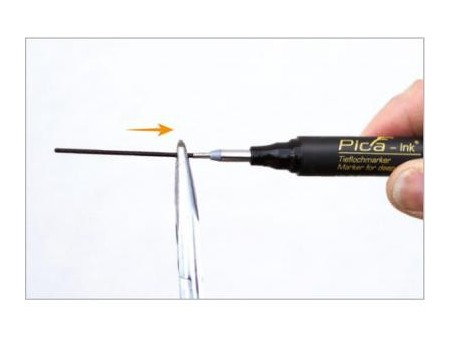 Marker Znacznik dla GŁĘBOKICH OTWORÓW PICA-Ink Deep 150/46 Czarny 1,5mm