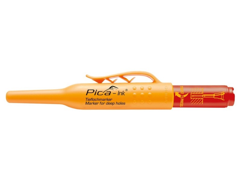 Marker Znacznik dla GŁĘBOKICH OTWORÓW PICA-Ink Deep 150/40 Czerwony 1,5mm