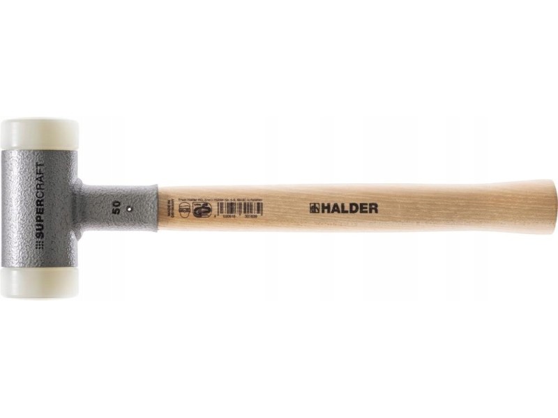 Młotek z miękkimi obuchami 40mm bezodrzutowy 750g HALDER 3366.040 Młotek z miękkimi obuchami 40mm bezodrzutowy 750g HALDER 3366.040