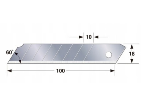 Ostrza łamane 18 mm czarne razar (50 szt.) TAJIMA LCB50RB-50H