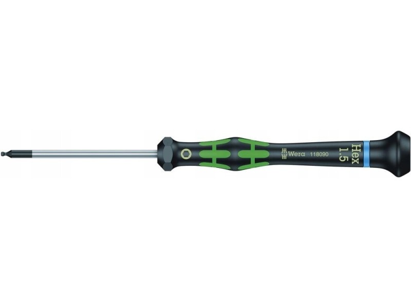 Wkrętak precyzyjny sześciokątny z kulką WERA HEX 3,0x60 mm 05118096001 Wkrętak precyzyjny sześciokątny z kulką WERA HEX 3,0x60 mm 05118096001