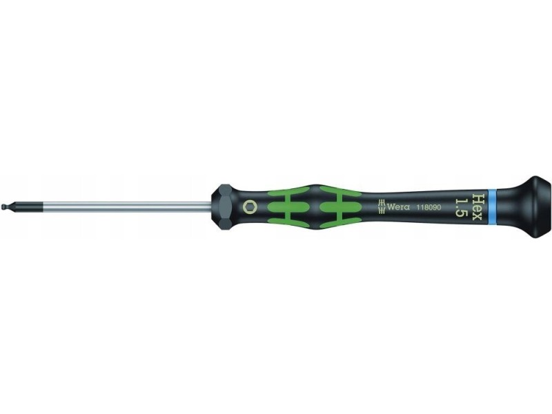 Wkrętak precyzyjny sześciokątny z kulką WERA HEX 2,5x60 mm 05118094001 Wkrętak precyzyjny sześciokątny z kulką WERA HEX 2,5x60 mm 05118094001