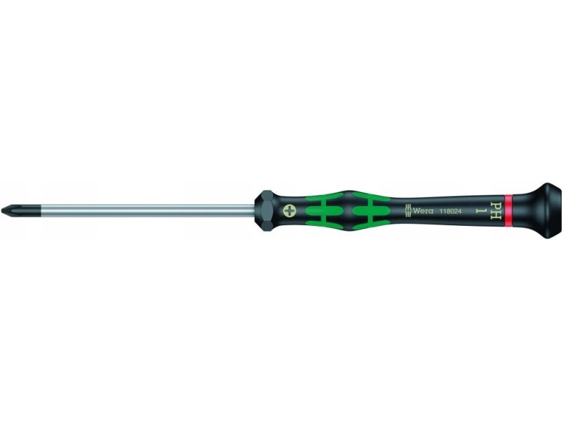 Wkrętak precyzyjny krzyżowy WERA PH1x80 mm 05118024001 Wkrętak precyzyjny krzyżowy WERA PH1x80 mm 05118024001