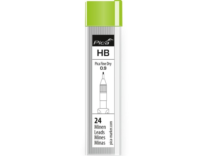 Rysiki wkłady do ołówka automatycznego Pica 7070 Fine Dry HB 24 szt. 7030