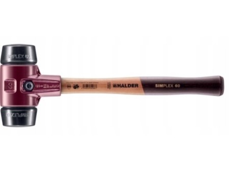 Młotek brukarski Simplex 60mm HALDER 3002.060 z wymiennymi końcówkami 1,6kg