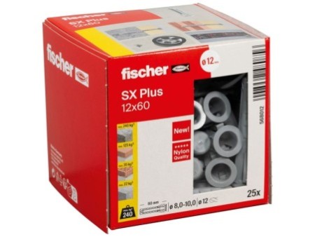 Kołek rozporowy fischer SX Plus 12 x 60 00568012