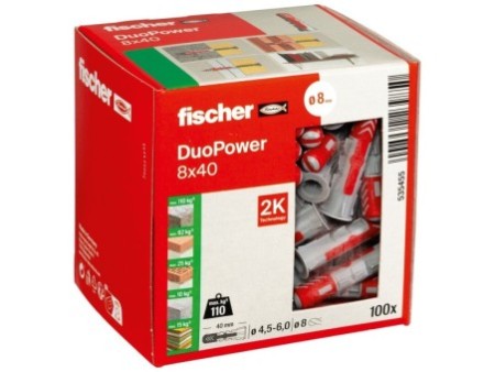 Kołek rozporowy fischer DuoPower 8 x 40 00535455