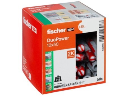 Kołek rozporowy fischer DuoPower 10 x 50 00535456
