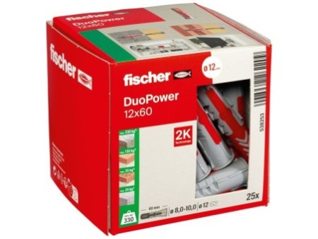 Kołek rozporowy fischer DuoPower 12 x 60 00538253