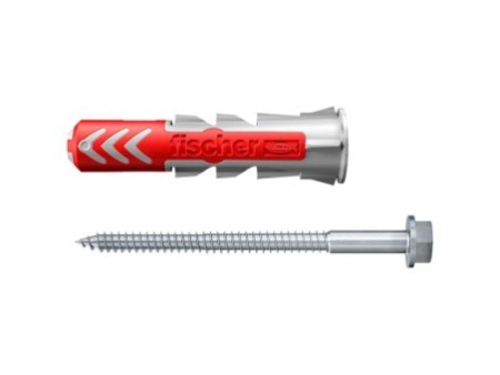 Kołek rozporowy fischer DuoPower 10 x 50 S z bezpiecznym wkrętem 00535461