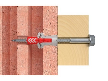 Kołek rozporowy fischer DuoPower 10 x 50 S z bezpiecznym wkrętem 00535461