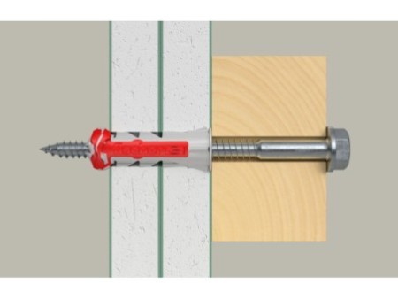 Kołek rozporowy fischer DuoPower 10 x 50 S z bezpiecznym wkrętem 00535461
