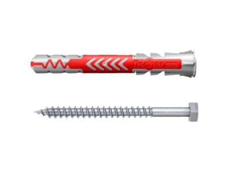Kołek rozporowy fischer DuoPower 10 x 80 S z bezpiecznym wkrętem 00538257