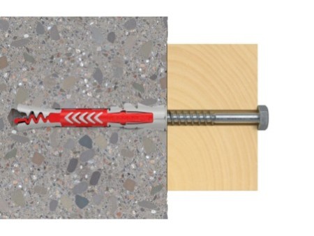 Kołek rozporowy fischer DuoPower 10 x 80 S z bezpiecznym wkrętem 00538257