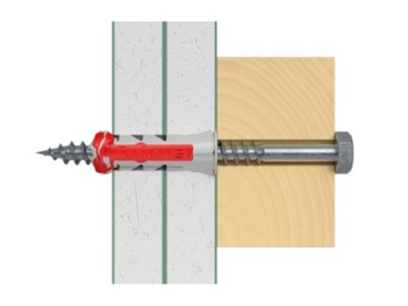 Kołek rozporowy fischer DuoPower 12 x 60 S z bezpiecznym wkrętem 00538258