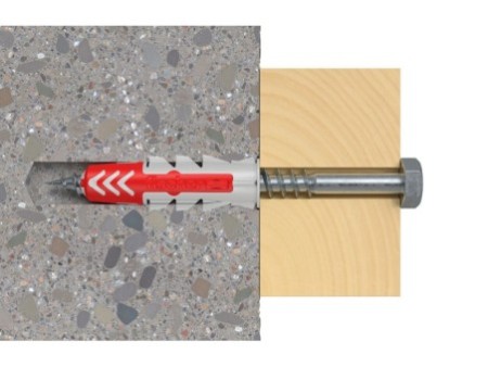Kołek rozporowy fischer DuoPower 12 x 60 S z bezpiecznym wkrętem 00538258