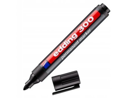 Marker permanentny czarny EDDING E-300 1,5-33mm