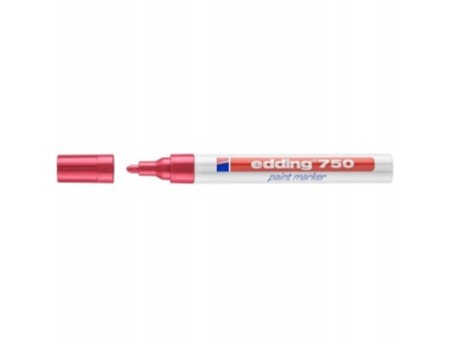 Marker olejowy, permanentny czerwony Edding 1 szt. E-750 2-4 mm