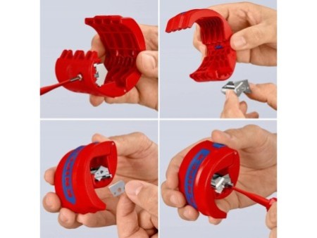 Obcinak do Rur z Tworzywa Sztucznego i Tulejek 20-50mm KNIPEX 90 22 10 BK