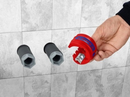Obcinak do Rur z Tworzywa Sztucznego i Tulejek 20-50mm KNIPEX 90 22 10 BK