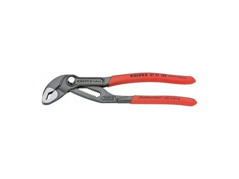 Szczypce nastawne do rur fosforanowane 180mm 87 01 180 Cobra KNIPEX Szczypce nastawne do rur fosforanowane 180mm 87 01 180 Cobra KNIPEX