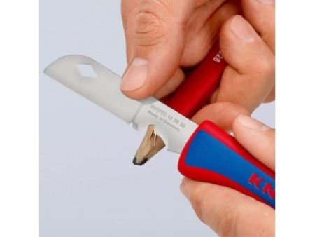 Nóż Monterski Scyzoryk dla Elektryka Stal Nierdzewna KNIPEX 16 20 50 SB