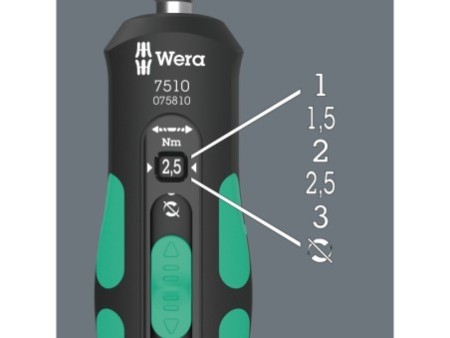 Wkrętak dynamometryczny Kraftform Safe-Torque Speed 7510, 1-3 Nm, 1/4" 147.5 mm 05075810001