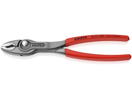 KNIPEX 82 01 200 TwinGrip® Szczypce chwytające czołowe Z antypoślizgowego tworzywa sztucznego fosforanowana, szara 200 mm
