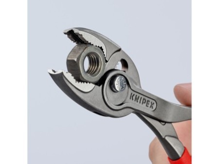 KNIPEX 82 01 200 TwinGrip® Szczypce chwytające czołowe Z antypoślizgowego tworzywa sztucznego fosforanowana, szara 200 mm