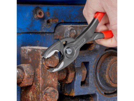 KNIPEX 82 01 200 TwinGrip® Szczypce chwytające czołowe Z antypoślizgowego tworzywa sztucznego fosforanowana, szara 200 mm