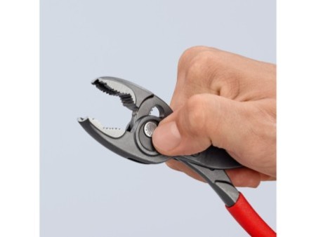 KNIPEX 82 01 200 TwinGrip® Szczypce chwytające czołowe Z antypoślizgowego tworzywa sztucznego fosforanowana, szara 200 mm