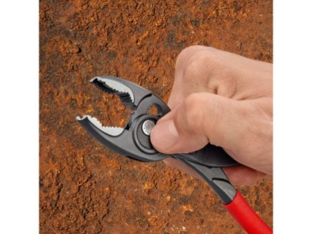 KNIPEX 82 01 200 TwinGrip® Szczypce chwytające czołowe Z antypoślizgowego tworzywa sztucznego fosforanowana, szara 200 mm