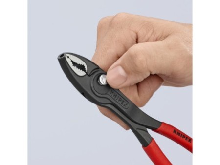 KNIPEX 82 01 200 TwinGrip® Szczypce chwytające czołowe Z antypoślizgowego tworzywa sztucznego fosforanowana, szara 200 mm