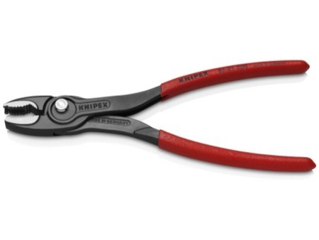 KNIPEX 82 01 200 TwinGrip® Szczypce chwytające czołowe Z antypoślizgowego tworzywa sztucznego fosforanowana, szara 200 mm