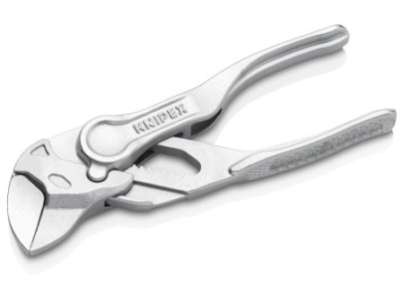 KNIPEX 86 04 100 Szczypce-klucz XS szczypce i klucz w jednym narzędziu wytłaczana, chropowata powierzchnia chromowany 100 mm