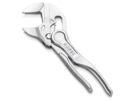 KNIPEX 86 04 100 Szczypce-klucz XS szczypce i klucz w jednym narzędziu wytłaczana, chropowata powierzchnia chromowany 100 mm