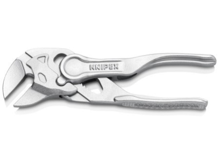 KNIPEX 86 04 100 Szczypce-klucz XS szczypce i klucz w jednym narzędziu wytłaczana, chropowata powierzchnia chromowany 100 mm