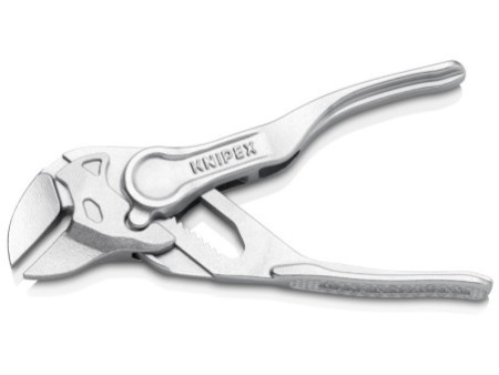 KNIPEX 86 04 100 Szczypce-klucz XS szczypce i klucz w jednym narzędziu wytłaczana, chropowata powierzchnia chromowany 100 mm