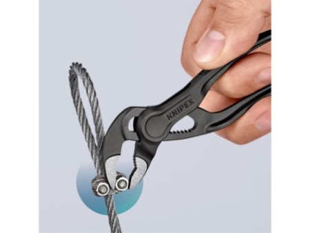 KNIPEX 87 00 100 Cobra® XS Szczypce nastawne do rur wytłaczana, chropowata powierzchnia fosforanowana, szara 100 mm