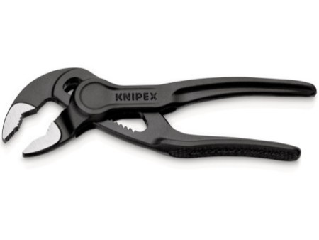 KNIPEX 87 00 100 Cobra® XS Szczypce nastawne do rur wytłaczana, chropowata powierzchnia fosforanowana, szara 100 mm