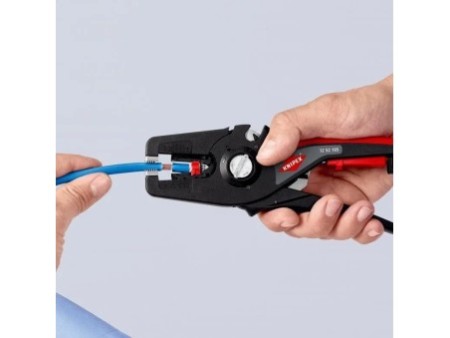 KNIPEX 12 52 195 SB Szczypce automatyczne do ściągania izolacji 195 mm