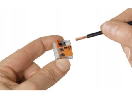 Szybkozłączka uniwersalna 2x0,2-4mm2 WAGO 221-412 100 szt