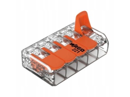 WAGO 221-415 Szybkozłączka Złączka 5x0.2-4mm 10szt