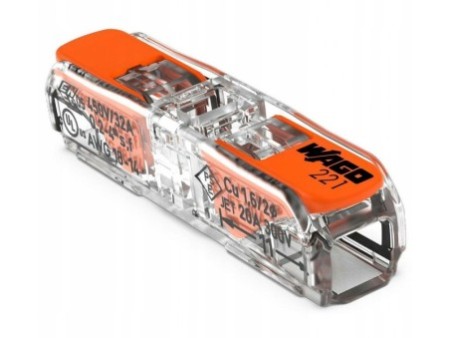 WAGO szybkozłączka przelotowa 221-2401 2x0,2-4mm2 10szt.