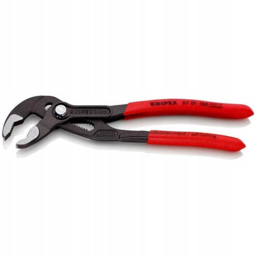 Szczypce nastawne do rur fosforanowane 180mm 87 01 180 Cobra KNIPEX