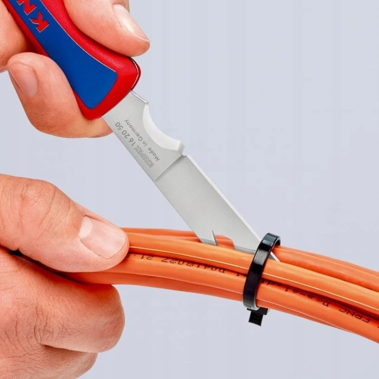 Nóż Monterski Scyzoryk dla Elektryka Stal Nierdzewna KNIPEX 16 20 50 SB